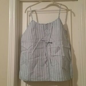 Route 66 Cute Blue Striped Cami XL